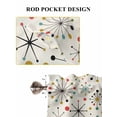 thumbnail image 6 of Middle Century Living Room Curtains 2 Panel, Geometric Modern Abstract Vintage Cafe Window Treatment, Extra Long Farmhouse Bedroom Bathroom Kitchen Curtains Drapes 104"x72", 6 of 6