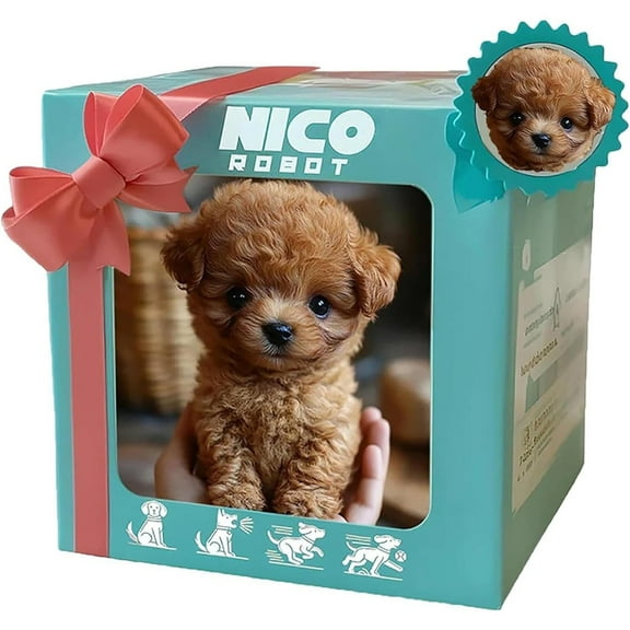 2025 New Robot Dog That Acts Like a Real Puppy Walking Stuffed Dog, Walking, Barking, Tail Wagging