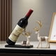 thumbnail image 5 of Estante para vino tinto Inteprter Linglan Deer Decoración elegante Regalos de inauguración de la casa Resina Azul, 5 of 6