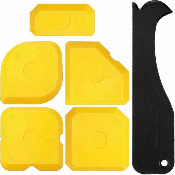 6-Pack Caulk Finishing Tools for Sealant and Silicone Smoothing