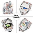 thumbnail image 5 of FORMRS Mini Backpack Purse for Women Travel Daypack Casual Shoulder Bag, White Sea Plants, 5 of 7