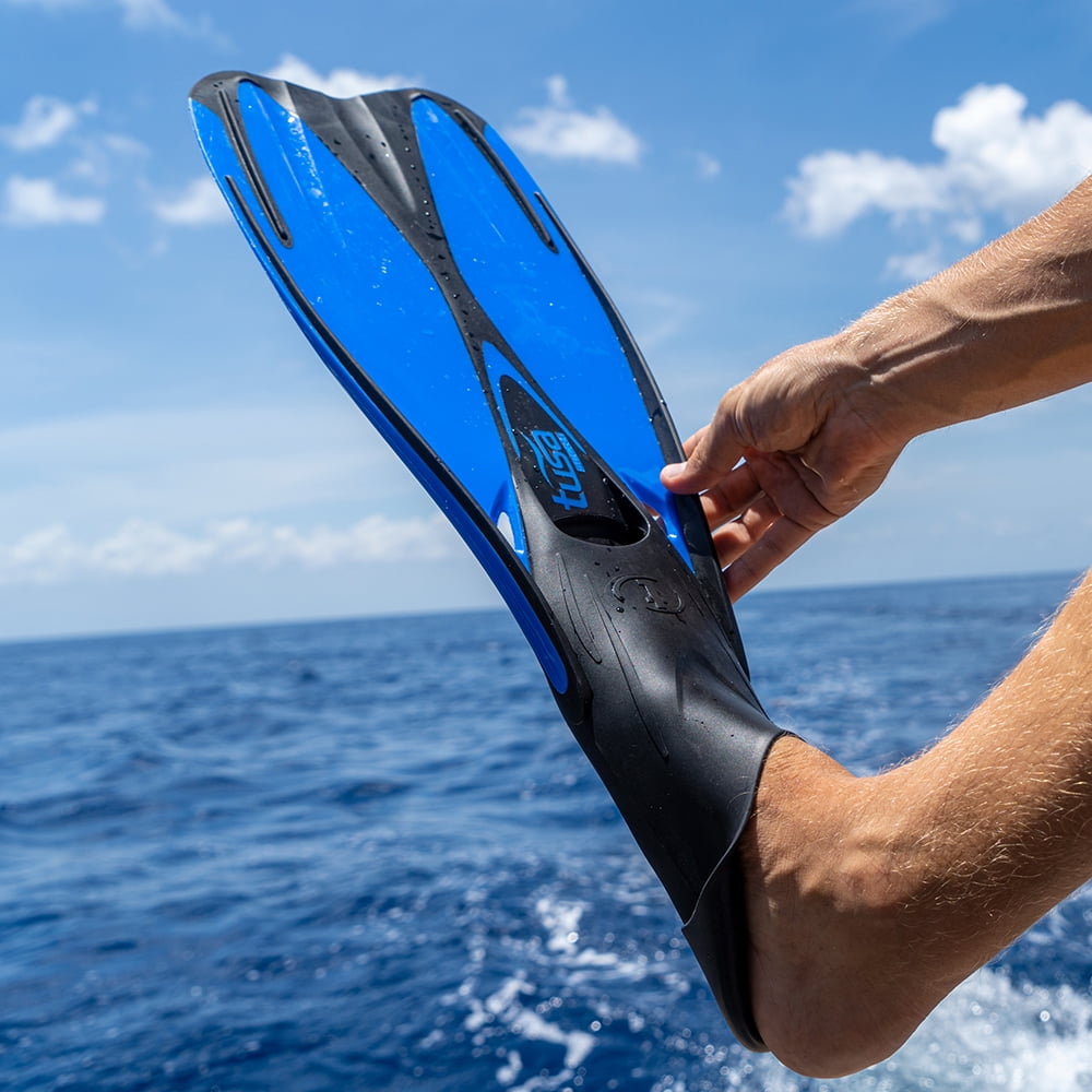TUSA Sport UF-0202 Full Foot Fin, Large, Blue
