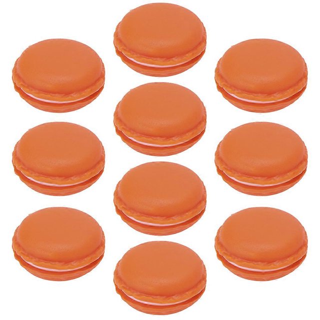 Macaron Jewelry Box Mini Organizer Case Plastic Round Shape Home Decor 10Pcs