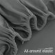 thumbnail image 4 of 110GSM Brushed Microfiber Fitted Wrinkle &  ,Breathable & Soft, 16 Deep Queen Dark Gray, 4 of 6