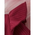 thumbnail image 6 of Bslissey Baby Girls Floral Print Patchwork Dress Ruffles Long Sleeve Bow Front A-line Dress Infant Toddler Sweet Casual Princess Dress with Headband Set, 6 of 9