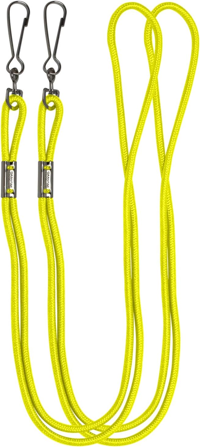Champion Sports Nylon Lanyards with J-Hook Clip, Assorted, 22 Inch