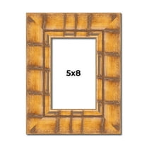 5x8 In Frame Beige Real Wood Picture Frame Width 3 inches | Interior Frame Depth 0.5 inches |
