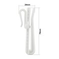 thumbnail image 2 of Unique Bargains Adjustable Depth Pinch Pleat Locking Curtain Tape Clip Hook Plastic 30 Pcs, 2 of 6