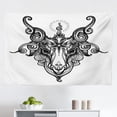 thumbnail image 1 of Pentacle Tapestry, Continuous Pattern of Hand Drawn Pentagram Star in Circle, Fabric Wall Hanging Decor for Bedroom Living Room Dorm, 2 Sizes, Charcoal Grey and White, by Ambesonne, 1 of 1