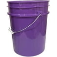 5 Gallon Purple Food Grade BPA Free, Made in USA, Plastic Bucket with