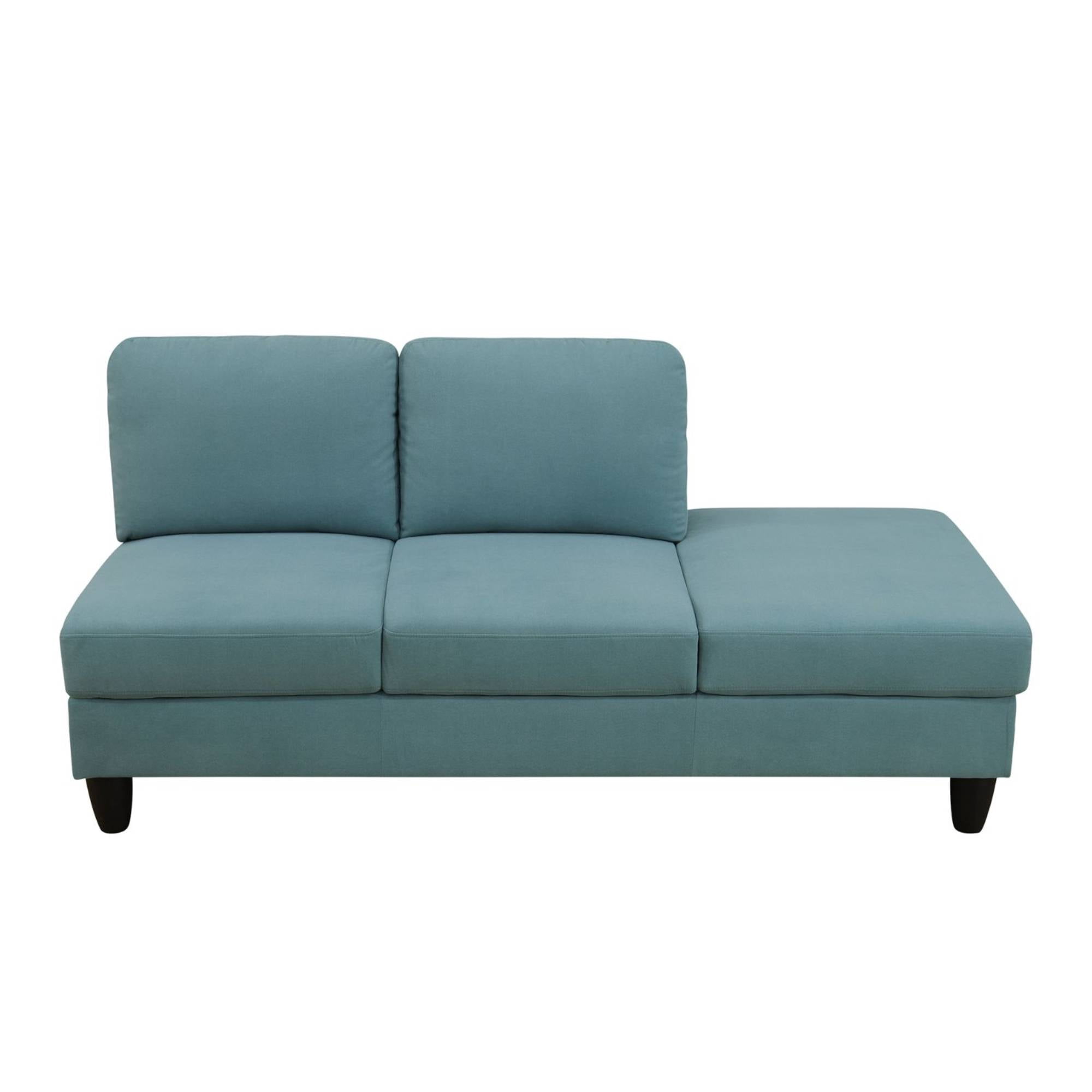Modern Sectional Sofa Couch, L Shape Sofa Set with Chaise Modular Cloud Couch for Living Room, Lake Green