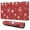 Red Christmas Snowflake, variant on Long Mouse Pads for Desk,Red Christmas Plaid Pattern Desk Mats on Top Of Desks, Desk Mouse Pad Extra Large with 3mm Non-Slip Base and Stitched Edge for Gaming,Office,Work,Home 31.5x11.8in