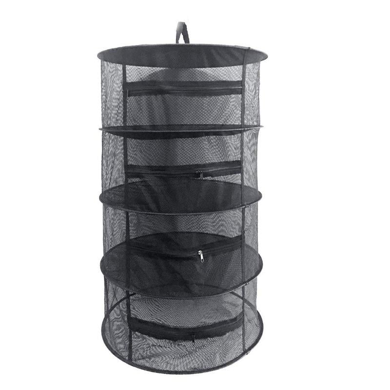 Hanging Dry Rack 4 Tier Hydroponic Grow Tent Herb Bud Plant Drying Net US 