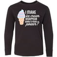 thumbnail image 3 of Inktastic I Make Ice Cream Disappear What's Your Power Long Sleeve Youth T-Shirt, 3 of 5