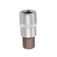 thumbnail image 5 of Uxcell 1/2" Drive x H17 Hex Bit Socket, Puntas de acero S2, Enchufes CR-V de 55 mm de longitud (solo para uso manual), 5 of 5
