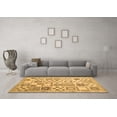 thumbnail image 3 of Ahgly Company Indoor Round Abstract Brown Contemporary Area Rugs, 5' Round, 3 of 4