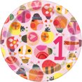 thumbnail image 1 of Unique Party - Platos para Fiesta Diseño Mariquita de Papel 1er Cumpleaños - Pack de 8 (Rosa), 1 of 2