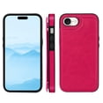 thumbnail image 5 of Designed for iPhone 16e Wallet Phone Case,With Card Slots,PU Leather Back Folio Flip Kickstand,Double Magnetic Clasp and Durable Shockproof Rugged Anti-fall Phone Case,Rose, 5 of 11
