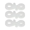 thumbnail image 4 of Holiday Light Hooks, 150 Pieces Dual Ends Sturdy Plastic Warm Vibes S Shaped Hooks Multi Purpose  For Party, 4 of 8