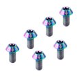 thumbnail image 1 of Tornillos de disco de freno de bicicletas shamjiam 6 piezas de titanio M5x14mm, 1 of 9