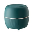 thumbnail image 1 of EGNMCR Trash Can Kitchen Trash Can Desktop Bin With Lid Round Press Type With Removable Inner Plastic Small Trash Can For Bathroom Vanity Table Waste Desktop Bin, 1 of 2