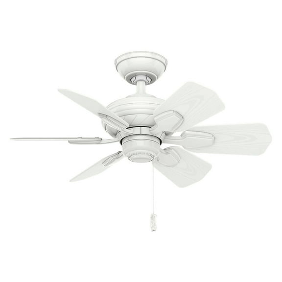 59523 Casablanca Fans Wailea - 6 Blade 31 Inch Ceiling Fan With Pull Chain Control In Traditional Casual Style And Includes 6 Motor Speed Settings
