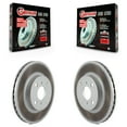 thumbnail image 1 of Genius Front Coated Disc Brake Rotors Pair for Car Toyota Corolla Prius Prizm Chevrolet Geo KG-100155, 1 of 9