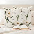 thumbnail image 3 of Vintage Floral Spring Outdoor Waterproof Pillow Covers, Farmhouse Botanical White Flowers Decorative Square Throw Pillowcase Sofa Cushion Sham for Patio/Couch/Chair, 18"x18" 2 Pack, 3 of 8