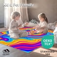 thumbnail image 4 of ODIKA 4'x6' Machine Washable Non-Slip Area Rug, Spiral Design with Gradual Hue Shifts and Fluid Color Segmentation High Traffic Rug, Pink, 396131, 4 of 5