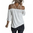 thumbnail image 3 of Moda mujer casual sexy honda manga corta tops blusa casual camiseta Fridja  gope5097, 3 of 6