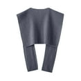 thumbnail image 3 of Yuanlong Womens Scarves Plain Ribbed Knitted Tie Square Design Scarf & Shawls Wraps Daily Commute Stylish Neck Wrap Cape, 3 of 3