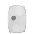 thumbnail image 2 of Fiudx Cesta de Ropa Plegable, Gran Capacidad, Asa Portátil, Plegable para Ahorrar Espacio, Multiusos, Organizador Del Hogar, Poliéster Gris, 50 X 30 Cm, 2 of 2