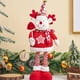 thumbnail image 1 of pstuiky Muñeco de Papá Noel elástico navideño con suéter de punto, muñeco de esquí de piernas largas, artículo de decoración para ventana., 1 of 2