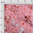 thumbnail image 2 of oneOone Cotton Poplin Twill Medium Pink Fabric Butterflies Craft Projects Decor Fabric Printed By The Yard 56 Inch Wide-S7, 2 of 6