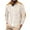 Khaki, variant on ZCFZJW Men's Zip up Corduroy Jacket Lightweight Casual Long Sleeve Ribbed Striped Knitted Cardigan Outwear Tops with Elbow Patches Black L
