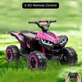 thumbnail image 4 of 12V Kids ATV Quad Car with Forward & Backward Function, Four Wheeler for Kids with Wear-Resistant Wheels, Music, Electric Ride-on ATV for Toddlers Ages 3+ Years Old,Pink, 4 of 7