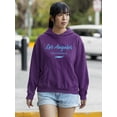 thumbnail image 2 of Los Angeles 1998 Banner Hoodie Women -Image by Shutterstock, Female Large, 2 of 4