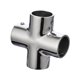thumbnail image 5 of Conector de tubo marino, pieza de repuesto de acero inoxidable 316, resistente a la intemperie, fácil de instalar, accesorio de pasamanos para barco, Plano de 4 vías, 5 of 7