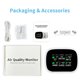 thumbnail image 3 of eccomum Comprobador de calidad del aire, pantalla de medradores de aire 10in1 Air Pm10 Portable Wifi Pm2.5 Pm1.0 Tvoc Tester de calidad del aire Wifi Pm2.5 Temperatura de tiempo, 3 of 8