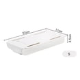 thumbnail image 2 of Cajón de mesa Caja de almacenamiento ABS debajo del escritorio Bandeja organizadora de papelería (Blanco S), 2 of 4
