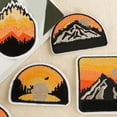 thumbnail image 4 of BQBQERT 9pack Unique Stylish Apparels Patches Scenic Mountain Patches for Unique Clothing and Accessory, 4 of 9