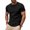 Black, variant on Men's Athletic Top Solid Color Round Neck Short Sleeve Pullover Quick Dry Breathable Lightweight Summer Marathon Running Gym Active Workout Tee