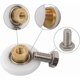 thumbnail image 3 of Sliding Shower Door Rollers, 4pcs Replacement Wheels for Shower Enclosures (20mm Diameter), 3 of 5