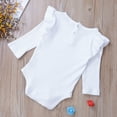 thumbnail image 5 of Qiylii Unisex Baby Boy Girl Long Sleeve Ruffle Romper Bodysuit Jumpsuit Tops Sweatshirt Winter Fall Spring Clothes, 5 of 5