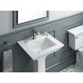 thumbnail image 2 of Kohler K-2344-1-0 24 in. Memoirs Stately Pedestal Bathroom Sink with Single Faucet Hole, 2 of 5