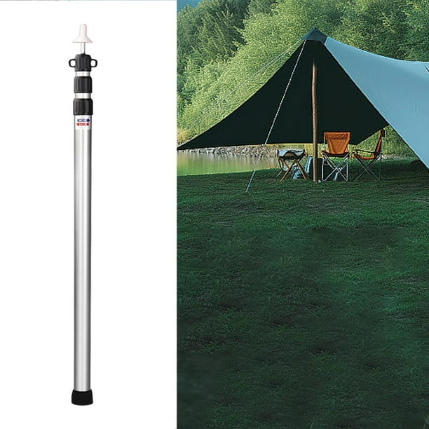 Arceaux De Tente Fibre De Verre 3,96 M Réglable - 2 Mâts De Camping Pliables Pour Tente 3-4 Personnes