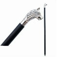 thumbnail image 2 of Wolf Shape Handle Wooden Walking Cane for Men & Women, 2 of 4