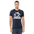 thumbnail image 2 of Black and Proud Black History Month Men's T-shirt, XL, Navy, 2 of 6