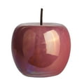 thumbnail image 2 of Calira Pearlescent Apple Figurine – Decorative Ceramic Apple Sculpture, Modern Tabletop Home Décor Accent for Living Room, Coffee Table, Shelf & Office (Rose), 2 of 9