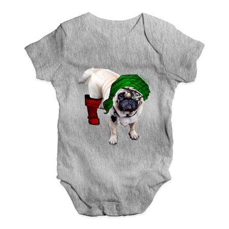 Pirate Funny Infant Bodysuit - Funny Infant Baby Bodysuit One-Eyed Pirate Pug Baby Unisex Baby Grow Bodysuit